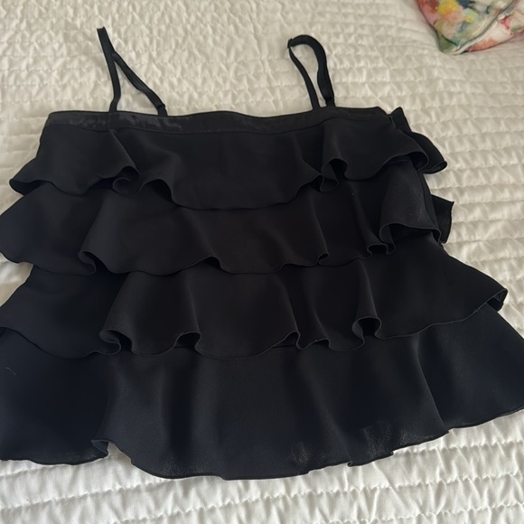 Black Ruffle Top - Picture 5 of 5